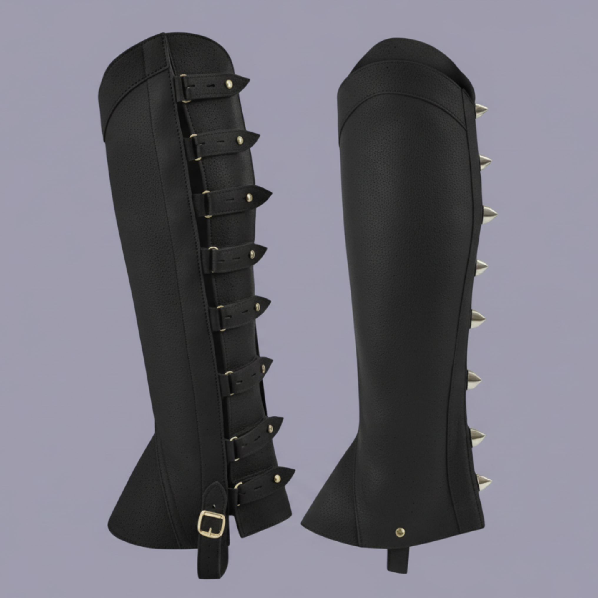Half Chap Real Leather for Rider