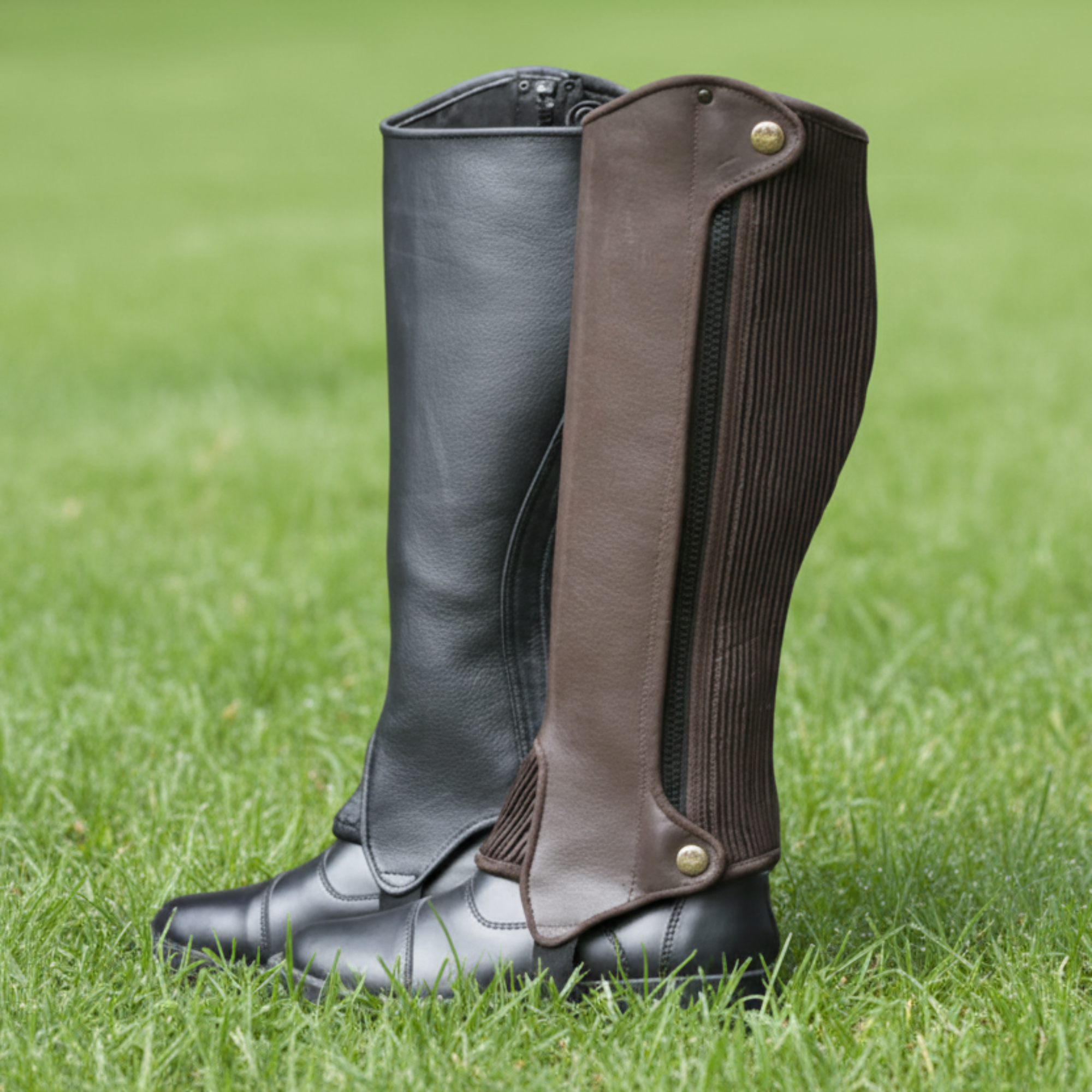 Half Chap Real Leather for Rider