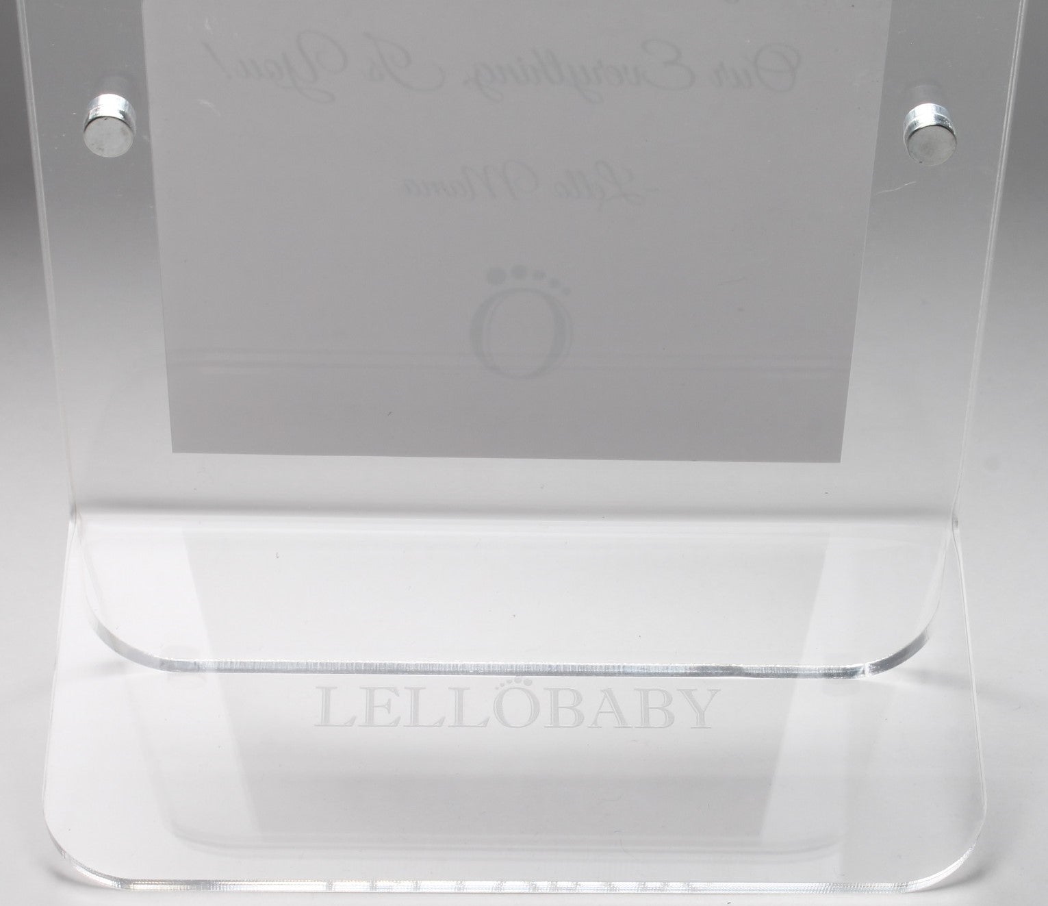 LELLOBABY™ - Acrylic Picture Frame Double Clear (For 4" x 6" Vertical Photos)