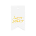 Sugar Paper - Gold 'Happy Birthday' Gift Tag (1CT)