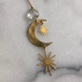 Stargazer Ornament With Vintage Glass Crystal