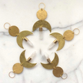 Moon Drop Ornament With Quartz Crystal